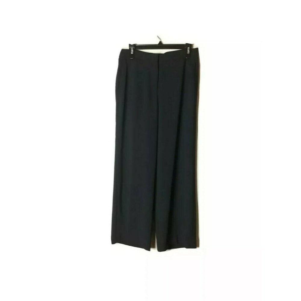 Max Mara Made In Italy Black Wide Leg Casual Pants